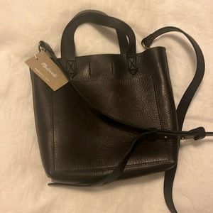 NWT Madewell Small Transport Crossbody in Black Leather